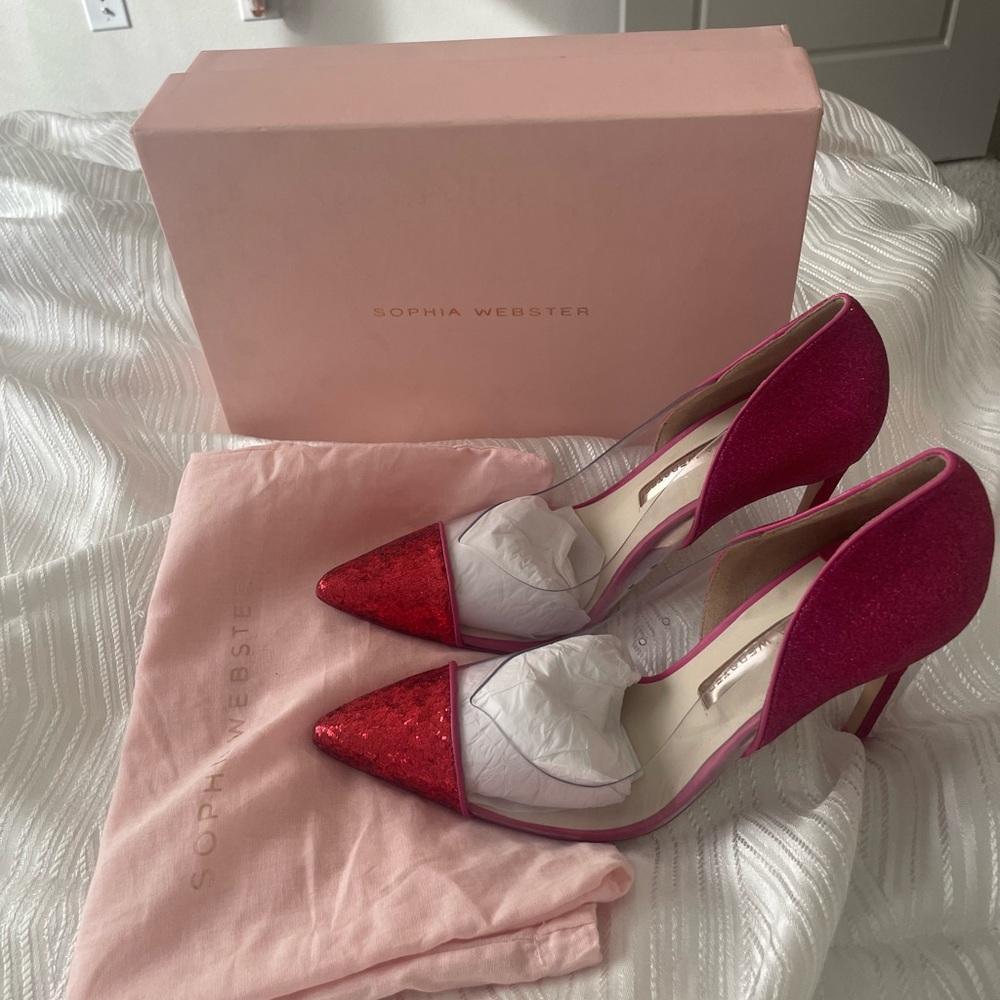 Sophia Webster - Daria pumps (Raspberry Punch) Size 39.5